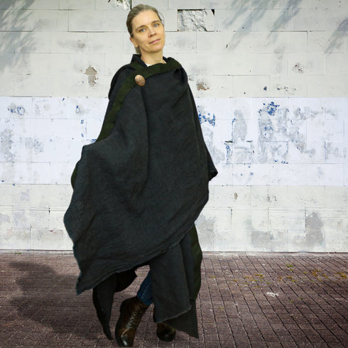 Poncho unisex din canepa. Poncho pentru doamne. Poncho pentru domni.